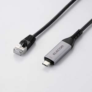 エレコム USB Type-C(TM) LAN変換ケーブル(1Gbps)(3．0m) ブラック LD-CL1G30BK-イメージ2
