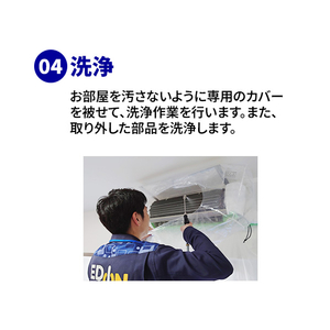 エアコン室内機クリーニング(おそうじ機能付き)1台目 ECｴｱｺﾝｸﾘ-ﾆﾝｸﾞｵｿｳｼﾞﾂｷ1-イメージ7