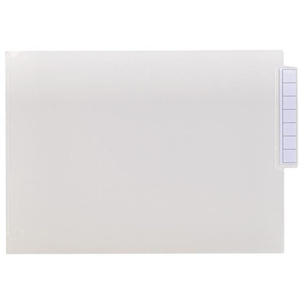 リヒトラブ カルテフォルダー シングルポケット A4 50枚 乳白 F034643-HK708-イメージ1