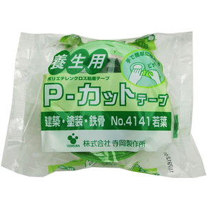 寺岡 養生用Pカットテープ 若葉 幅100mm×25m 1巻 F174705-NO4141-イメージ2