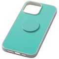 ディーフ iPhone 14 Pro Max用ハイブリッドケース Etanze 白群 DCS-IPE22LPEG
