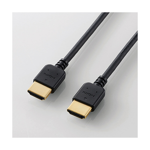 エレコム HIGH SPEED HDMIケーブル(やわらか) 1.5m ブラック DH-HD14EY15BK エレコム HIGH SPEED HDMIケーブル(やわらか) 1.5m ブラック DH-HD14EY15BK