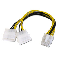 アイネックス EPS12V用電源変換ケーブル 15cm PX-009B