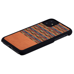 Man & Wood iPhone 11用天然木ケース Browny Check I16847I61R-イメージ2