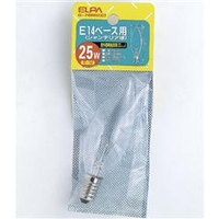 エルパ シャンデリア球 E14口金 25W クリア 1個入り G-700H(C)