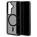 ラスタバナナ Galaxy S26用 ハイブリッドケース TPU×PC 磁力充電対応 ブラック＊フロストブラック 9305GS26HPMFBK