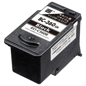 エコリカ リサイクルインクカートリッジ ブラック ECI-C360B エコリカ リサイクルインクカートリッジ ブラック ECI-C360B