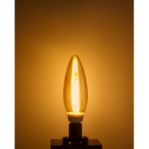 エルパ LED電球 E12口金 全光束240lm(2．1W普通電球サイズ)キャンドル色相当 LDC2CC-G-E12-F301-イメージ4