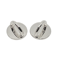 ラスタバナナ スマートフォン用チャームベース 丸型 2個セット シルバー RCMB01SV