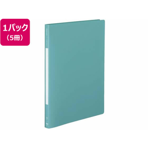 コクヨ PPフラットファイル(Glassele)A4タテ とじ15 5冊 ライトブルー FCC1303-ﾌ-GLBP10-5LB-イメージ1