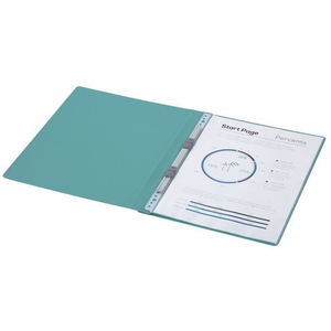 コクヨ PPフラットファイル(Glassele)A4タテ とじ15 5冊 ライトブルー FCC1303-ﾌ-GLBP10-5LB-イメージ5