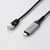 エレコム USB Type-C(TM) LAN変換ケーブル(1Gbps)(5．0m) ブラック LD-CL1G50BK-イメージ2
