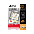 エーワン パソコンで手作り絵カード A4 24面 F857894-51751