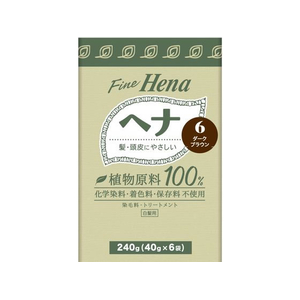 三宝 テンスター ファインヘナ お徳用タイプ 6 ダークブラウン 40g×6個 FC331TG-イメージ1