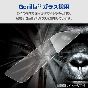 エレコム iPhone 15用ガラスフィルム ゴリラ 0．21mm 高透明 PM-A23AFLGO-イメージ3