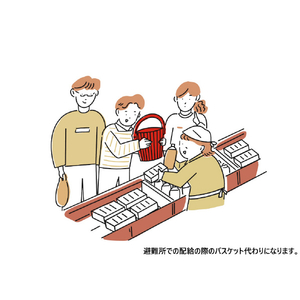 八幡化成 車載用座れる防災バケツセット 17点 RD RD ｼﾔｻｲﾖｳｽﾜﾚﾙﾎﾞｳｻｲﾊﾞｹﾂ17RD-イメージ3