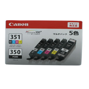 キヤノン インクタンクBCI-351+350/5MPマルチパック(標準) F882184-6552B003-イメージ1