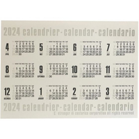 エトランジェ・ディ・コスタリカ エトランジェ/カレンダー 4月始まり ポスター B4 2024年 FC180RG-0104-CLP43-B402