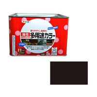アサヒペン 油性多用途カラー 5L 黒 FC500NS