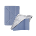 エレコム 11インチiPad Air(M4/M3/M2)用 ORIGAMIXケース 背面クリア スリープ対応 ブルーグレー TB-A26MWVORBG