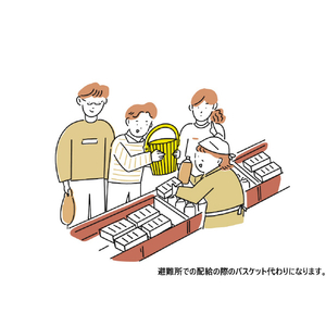 八幡化成 車載用座れる防災バケツセット 17点 YE YE ｼﾔｻｲﾖｳｽﾜﾚﾙﾎﾞｳｻｲﾊﾞｹﾂ17YE-イメージ3