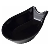エンテック メラミンレンゲ受皿(小) (黒) FC73237-C-80