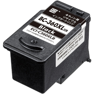 エコリカ 互換リサイクルインクカートリッジ ブラック ECI-C360XLB エコリカ 互換リサイクルインクカートリッジ ブラック ECI-C360XLB