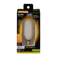 エルパ LED電球 E17口金 全光束280lm(2．1W普通電球サイズ)電球色相当 LDC2L-G-E17-F330