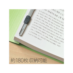 プラス フラットファイル ノンステッチ A4ヨコ グリーン NO.022N F876767-78276-イメージ5