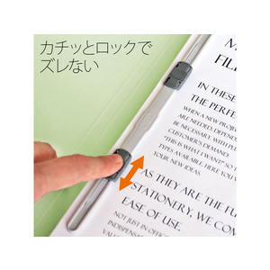 プラス フラットファイル ノンステッチ A4ヨコ グリーン NO.022N F876767-78276-イメージ8