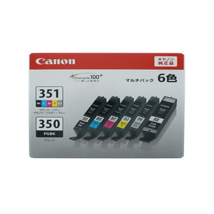 キヤノン インクタンクBCI-351+350/6MPマルチパック(標準) F882185-6552B004-イメージ1