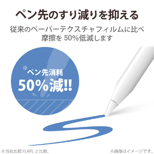 エレコム iPad Pro 11インチ(第4/3/2/1世代)/iPad Air 10．9インチ(第5/4世代)用フィルム 紙心地 反射防止 ケント紙タイプ TB-A22PMFLAPLL-イメージ5