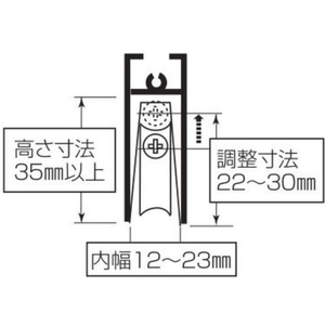 丸喜金属本社 S-228サッシ用 取替戸車 M12B-028 FC491FT-1188962-イメージ4