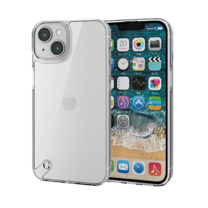 エレコム iPhone 14/13用ハイブリッドケース クリア PM-A22AHVCKCR-イメージ2