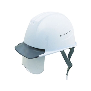 谷沢製作所 タニザワ/エアライト搭載シールド面付ヘルメット 帽体色 ホワイト FC558EU-7995741-イメージ1
