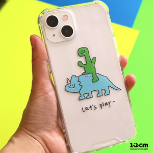 168cm iPhone 14 Pro用ハイブリッドクリアケース Lets play 16823849I14P-イメージ14