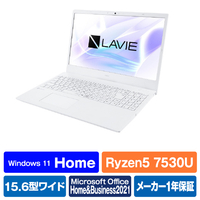 NEC ノートパソコン LAVIE N15 パールホワイト PCN1550GAWHE