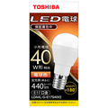 東芝 LED電球 E17口金 全光束440lm(4．2W小形電球タイプ) 電球色相当 LDA4LGE17S40V2