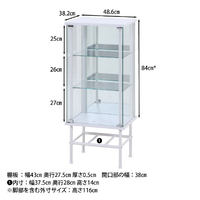 不二貿易 95850ｽﾀﾝﾄﾞ3ﾀﾞﾝﾐﾗ-ﾀｲﾌﾟWH レグラス コレクションケース  