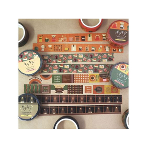 ワールドクラフト キラキラマスキングテープ Cafe sweets 15mm×5m FCU6157-KRMT15-082-イメージ3
