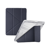 エレコム 11インチiPad Air(M4/M3/M2)用 ORIGAMIXケース 背面クリア スリープ対応 ブラック TB-A26MWVORBK