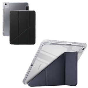 エレコム 11インチiPad Air(M4/M3/M2)用 ORIGAMIXケース 背面クリア スリープ対応 ブラック TB-A26MWVORBK-イメージ2