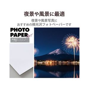 エレコム 写真用アートペーパー 厚手 ハガキ/30枚 FC274PX-EJK-MLH30-イメージ2