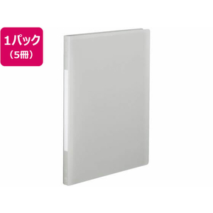 コクヨ PPフラットファイル(Glassele)A4タテ とじ15 5冊 オフホワイト FCC1306-ﾌ-GLBP10-5W-イメージ1