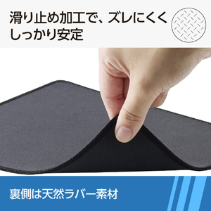 エレコム ファブリックマウスパッド(ステッチタイプ) ブラック MP-LMWBK-イメージ4