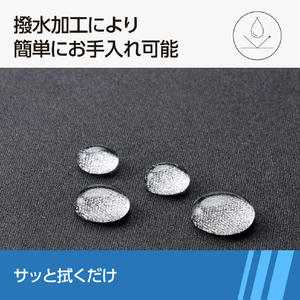 エレコム ファブリックマウスパッド(ステッチタイプ) ブラック MP-LMWBK-イメージ5