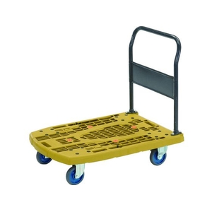 トラスコ中山 TRUSCO/樹脂台車 カルティオビッグ 固定 900X600 ストッパー付 FCA200K-4369998-イメージ1
