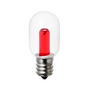 エルパ LED電球 E12口金 0．5Wナツメタイプ 赤色 elpaball mini LDT1CR-G-E12-G107-イメージ2