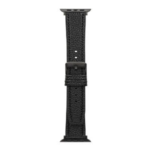 オウルテック Apple WatchバンドLV シュリンクレザー ブラック OWL-AWBLVRG03-BK-イメージ1