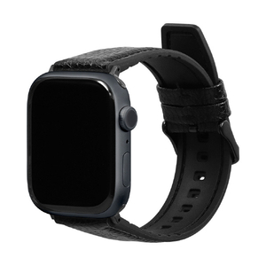 オウルテック Apple WatchバンドLV シュリンクレザー ブラック OWL-AWBLVRG03-BK-イメージ2